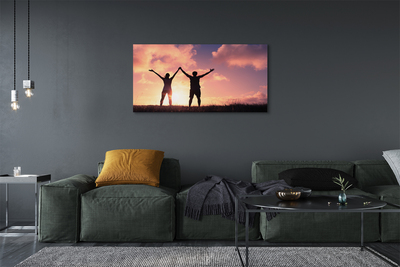 Quadro em tela Pessoas do Ocidente