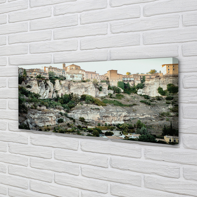 Quadro em tela Espanha Montanhas árvores cidade