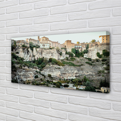 Quadro em tela Espanha Montanhas árvores cidade