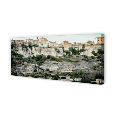 Quadro em tela Espanha Montanhas árvores cidade