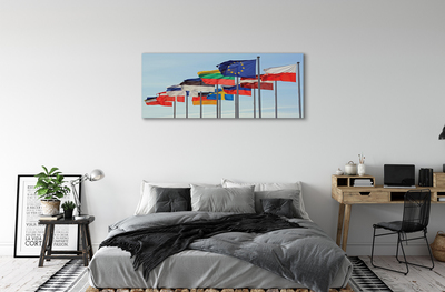 Pintura em tela Muitas bandeiras