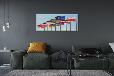 Pintura em tela Muitas bandeiras