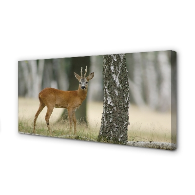 Pintura em tela Floresta de veados