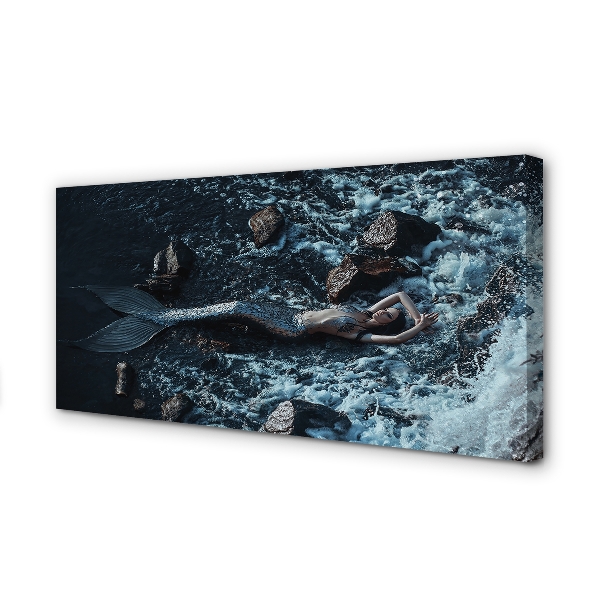 Quadro em tela Mar da Sereia