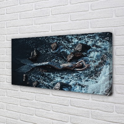 Quadro em tela Mar da Sereia