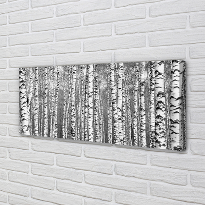 Quadro em tela Árvores pretas e brancas