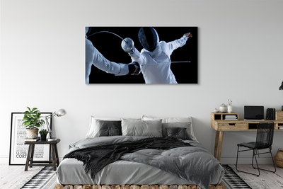 Pintura em tela Pessoas com roupas brancas