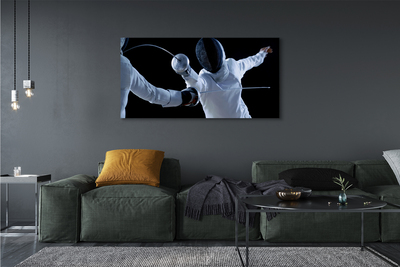 Pintura em tela Pessoas com roupas brancas