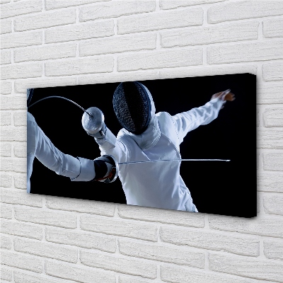 Pintura em tela Pessoas com roupas brancas