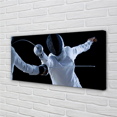 Pintura em tela Pessoas com roupas brancas