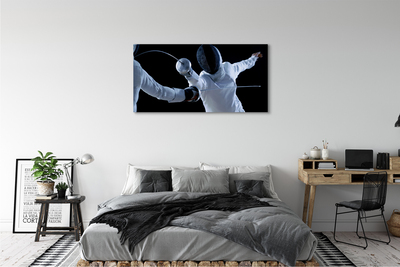 Pintura em tela Pessoas com roupas brancas