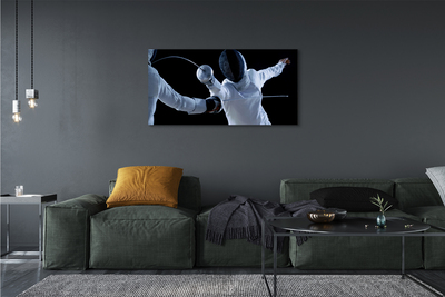 Pintura em tela Pessoas com roupas brancas