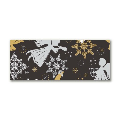 Quadro de parede em tela Flocos de neve anjos natal