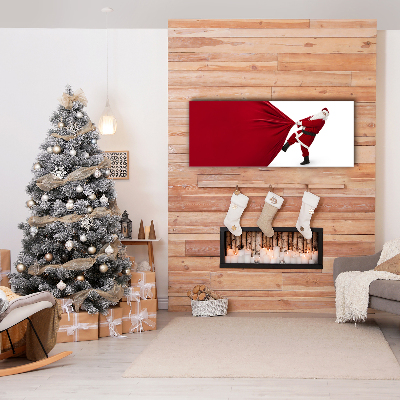 Quadro em tela Presentes de Natal do Papai Noel