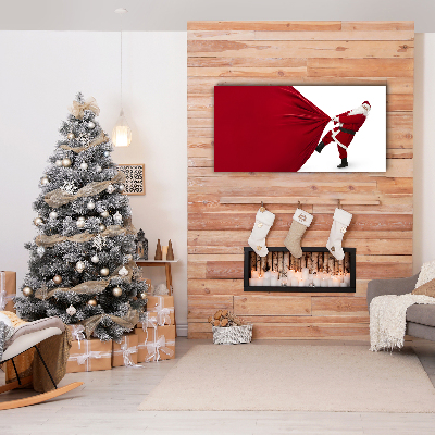 Quadro em tela Presentes de Natal do Papai Noel