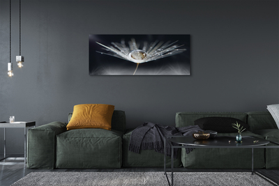 Pintura em tela Macro de gota de dente-de-leão