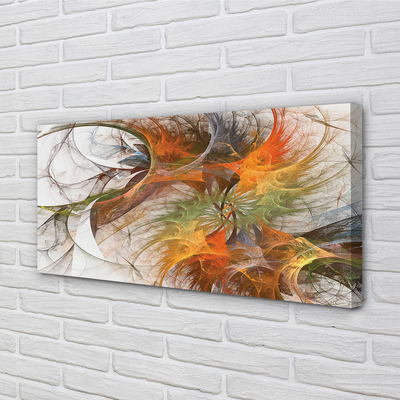 Quadro em tela Fractais geométricos coloridos