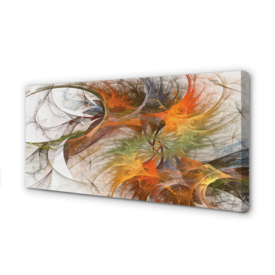 Quadro em tela Fractais geométricos coloridos