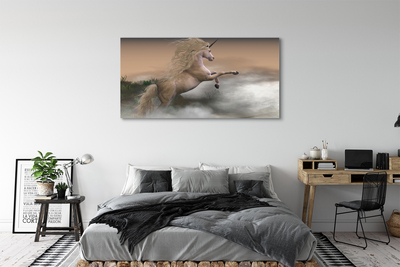 Quadro em tela Unicórnio da Nuvem