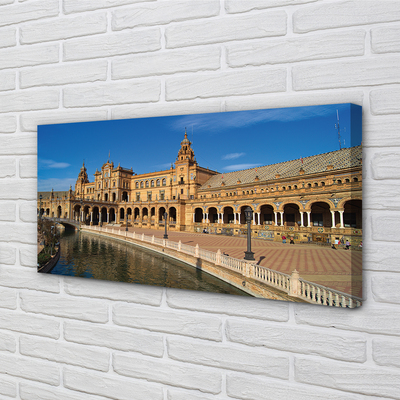 Quadro em tela Praça da Cidade Velha da Espanha