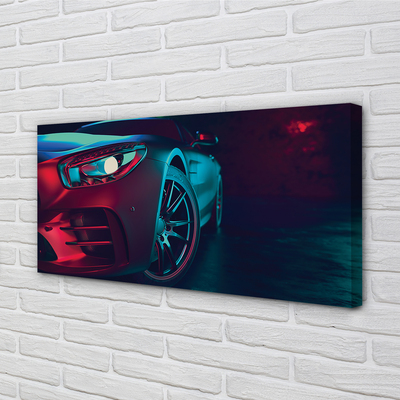Quadro em tela Luzes do carro