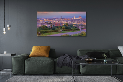 Quadro em tela Rio Panorama da Itália