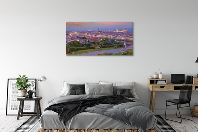 Quadro em tela Rio Panorama da Itália