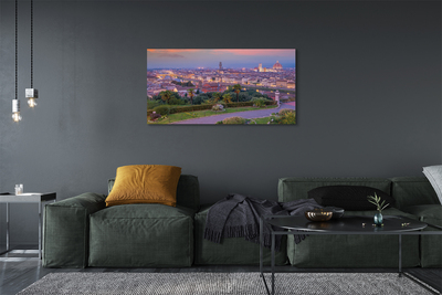 Quadro em tela Rio Panorama da Itália