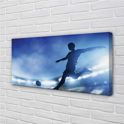 Pintura em tela Homem das luzes azuis