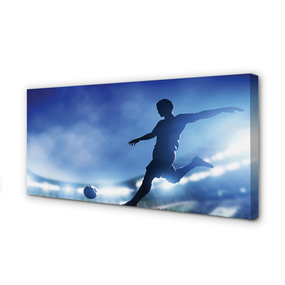 Pintura em tela Homem das luzes azuis