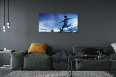 Pintura em tela Homem das luzes azuis