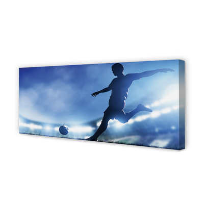 Pintura em tela Homem das luzes azuis