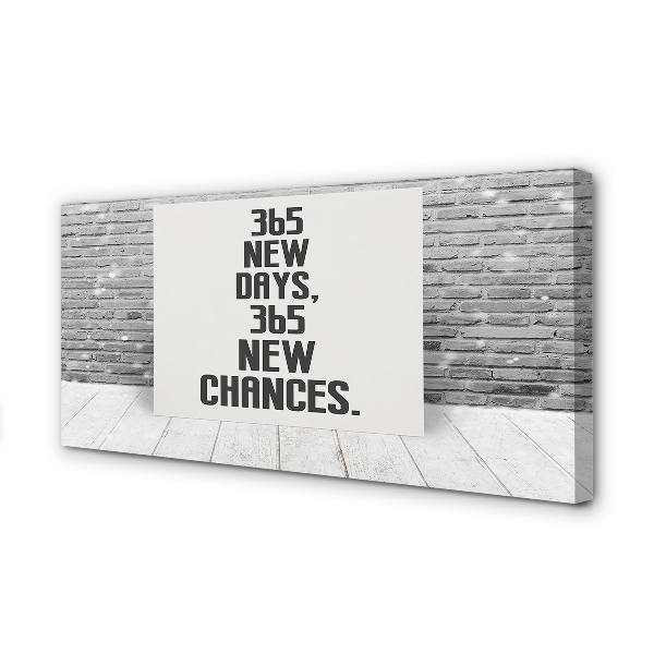 Quadro em tela Inscrição em tijolo