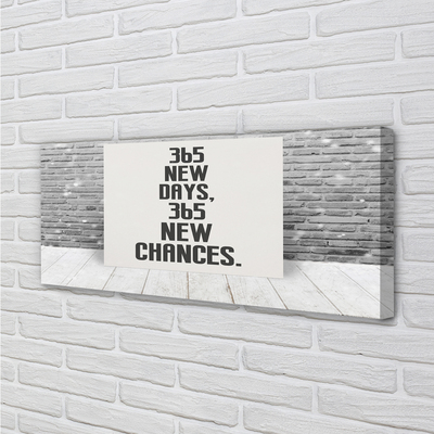 Quadro em tela Inscrição em tijolo