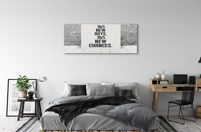 Quadro em tela Inscrição em tijolo