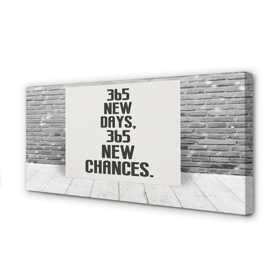 Quadro em tela Inscrição em tijolo