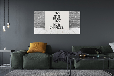 Quadro em tela Inscrição em tijolo