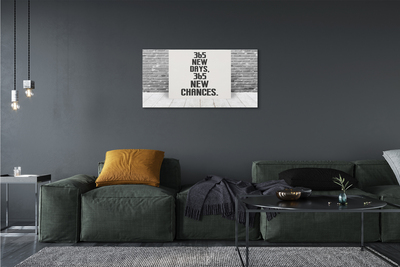 Quadro em tela Inscrição em tijolo