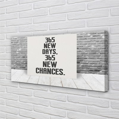 Quadro em tela Inscrição em tijolo