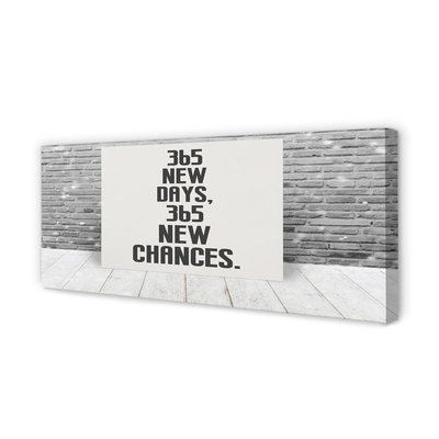 Quadro em tela Inscrição em tijolo