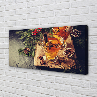 Pintura em tela Chá de inverno de cravo