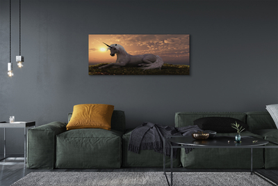 Quadro em tela Pôr do sol na Montanha Unicórnio