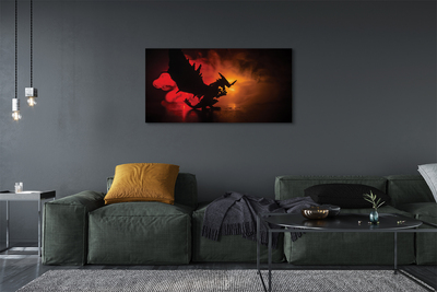 Quadro em tela Dragão da Nuvem Negra