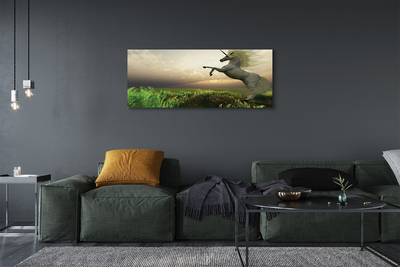 Pintura em tela Campo de unicórnios