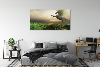 Pintura em tela Campo de unicórnios