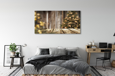 Pintura em tela Placas e luzes para árvores de Natal