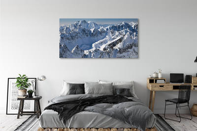 Quadro em tela Montanhas neve de inverno