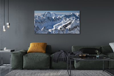 Quadro em tela Montanhas neve de inverno