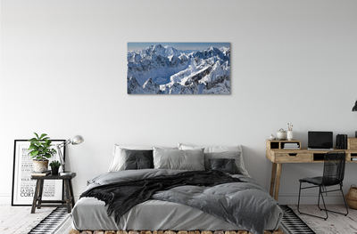 Quadro em tela Montanhas neve de inverno
