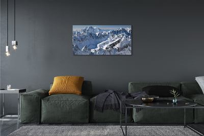 Quadro em tela Montanhas neve de inverno